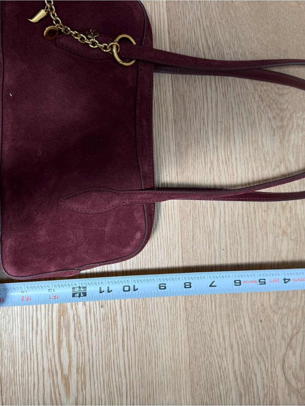 Madewell The Top Zip Suede Shoulder Bag NWOT - Picture 8 of 10